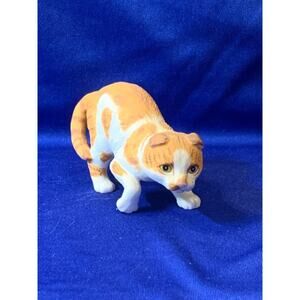 Princeton Gallery Bisque Porcelain Orange and White Cat Scrappy